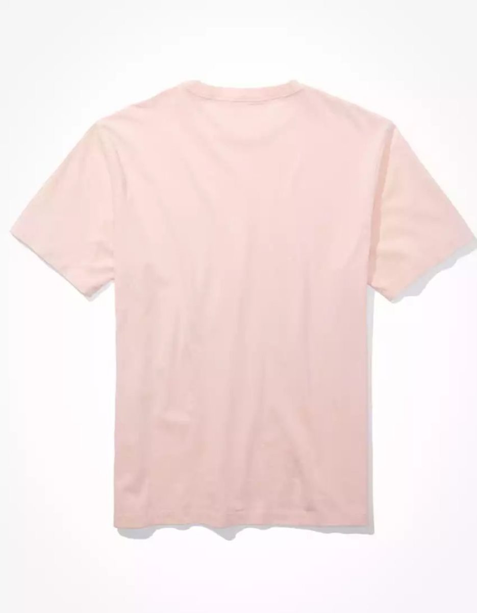 T Shirts American Eagle AE Super Soft Washed Rose Homme | UQC-53953974